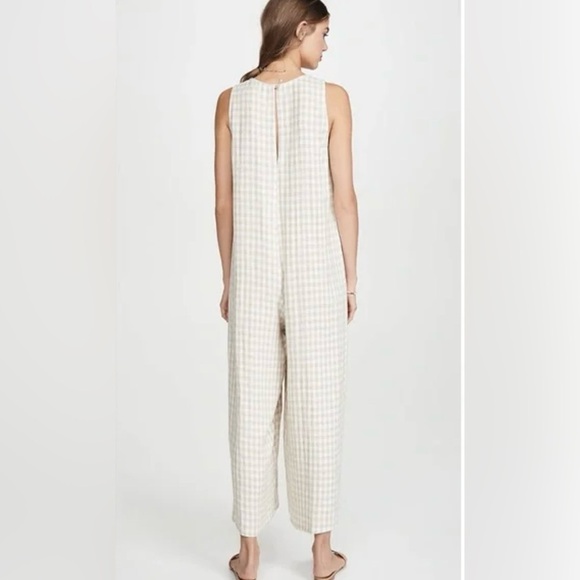 Rachel Pally Rayon/Linen Remy Romper with Front Pockets in Washed Out Black in S - Picture 9 of 11